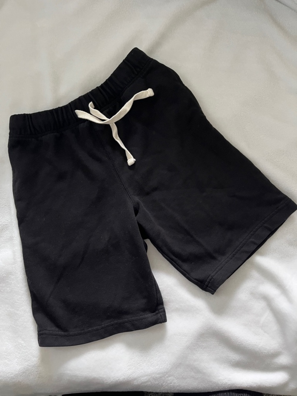 Black Knit Athletic Shorts